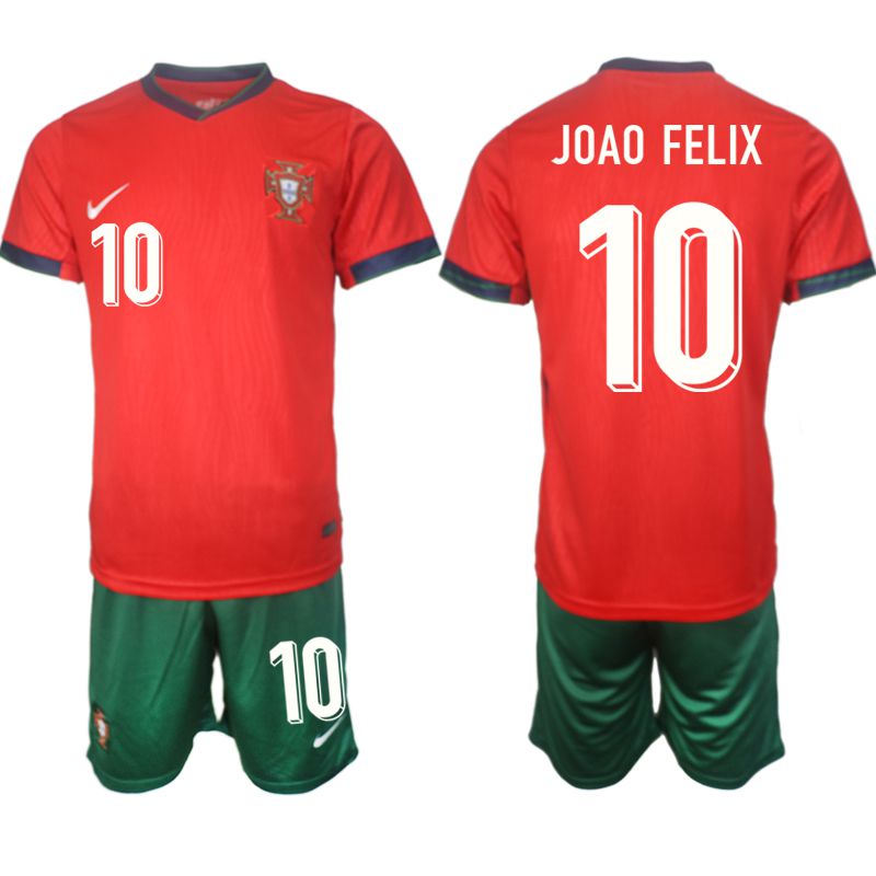 Men 2024-2025 Season Portugal home red #10 Soccer Jersey